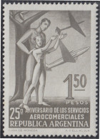 Argentina 554 1955 25 Años Del Servicio Comercial Aéreo MH - Autres & Non Classés