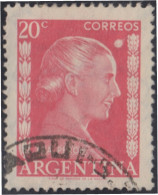 Argentina 520b Eva Perón Variedad Punto Blanco Delante Frente Sado - Andere & Zonder Classificatie