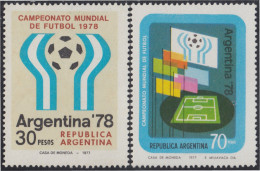 Argentina 1081/1082 1977 Copa Del Mundo De Fútbol. Argentina 78 MNH - Altri & Non Classificati
