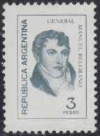 Argentina 1058 1976 Serie Corriente. General Manuel Belgrano. Tipo De 1970 MNH - Sonstige & Ohne Zuordnung