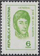 Argentina 1026 1975 Serie Corriente Tipo De 1971 General José De San Martín MN - Autres & Non Classés