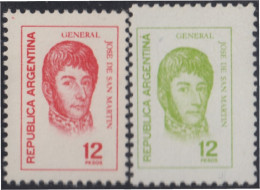 Argentina 1038/1039 1975 Serie Corriente. General José De San Martín MNH - Altri & Non Classificati