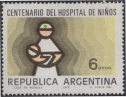 Argentina 1033 1975 Centenario Del Hospital De Niños Filigrana G Mate. MNH - Andere & Zonder Classificatie