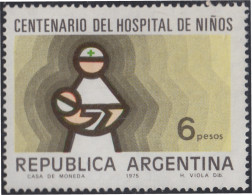 Argentina 1033 1975 Centenario Del Hospital De Niños Filigrana G Mate. MNH - Altri & Non Classificati
