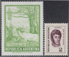 Argentina 991/92 1974/75 Serie Corriente. Papel Glace MNH - Autres & Non Classés