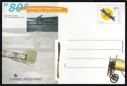 Argentina Tarjeta Postal 1997 80º Aniversario Del Primer Correo Aéreo Internac - Altri & Non Classificati