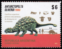 Argentina 3071 2015 Fauna Prehistórica Dinosaurio MNH - Andere & Zonder Classificatie