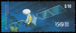 Argentina 3080 2015 150 Aniversario ITU Satélite ARSAT-1 MNH - Autres & Non Classés