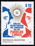 Argentina 3081 2015 Bicentenario Del Congreso De Los Pueblos Libres MNH - Autres & Non Classés