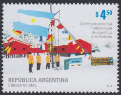 Argentina 3037 2014 110 Años De Presencia En La Antártida MNH - Altri & Non Classificati