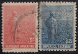 Argentina 165/66 1911 República De Argentina Paisano Usados - Altri & Non Classificati