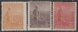 Argentina 193/95 1915 República De Argentina Paisano MH - Altri & Non Classificati