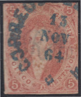 Argentina 8 1864/67 Efigie De Bernadino Rivadavia Usado - Andere & Zonder Classificatie