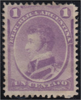 Argentina 16a 1867/73 Gral Antonio G. Balcarce MH - Otros & Sin Clasificación