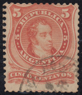 Argentina 18a 1867/73 Bernadino Rivadavia Usado - Sonstige & Ohne Zuordnung