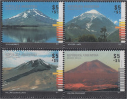 Argentina 3051/54 2014 Volcanes Volcanoes MNH - Otros & Sin Clasificación