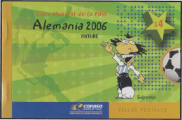 Argentina 2601/04 2006 Copa Del Mundo De Fútbol 2006 En Alemania Carnet MNH - Sonstige & Ohne Zuordnung