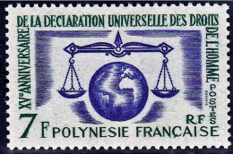 Polynésie 1963 YT 25 Droits De L'homme N** MNH - Unused Stamps