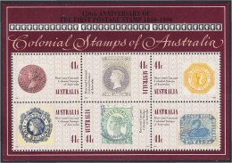 Australia HB 12 150 Aniversario Del Primer Sello MNH - Autres & Non Classés