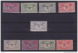 NOUVELLES HEBRIDES TAXES POSTE FRANCAISE TB ET POSTE ANGLAISE (MANQUE 1 TIMBRE, ET LEGER PLI SUR UN EXEMPLARE) COTE:815 - Postage Due