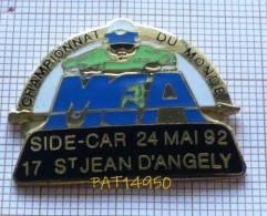 PAT14950 CHAMPIONNAT DU MONDE De SIDE CAR  1992 MCA MOTO CLUB ANGERIEN ST JEAN D'ANGELY Dpt 17 En Version EGF - Motorräder