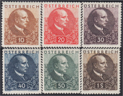 Österreich Austria 393/98 1930 Presidente Miklas MH - Autres & Non Classés