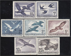 Austria Osterreich A- 54/60 1950/53 Fauna Grabados Aves Pájaros Birds  MH - Altri & Non Classificati