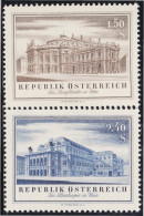 Austria Österreich 853/54 1955 Reconstrucción De Teatros De Viena MNH - Andere & Zonder Classificatie