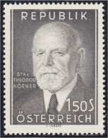 Austria Österreich 864 1957 Presidente Theodor Körner MNH - Otros & Sin Clasificación