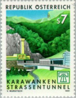 Öesterreich Austria - 1862 - 1991 Inauguración Del Túnel De Karawanken Lujo - Altri & Non Classificati
