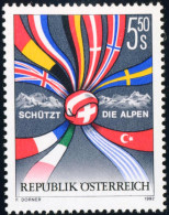 VAR3/S Öesterreich Austria  Nº 1895   1992  Protejed Los Alpes Lujo - Altri & Non Classificati