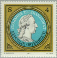 Öesterreich Austria - 1513  - 1981 200º Aniv. Del Edicto Sobre La Tolerancia L - Sonstige & Ohne Zuordnung