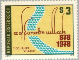 VAR3/S Österreich Austria  Nº 1413   1978  1100 Aniv. De La Ciudad De Villach  - Altri & Non Classificati