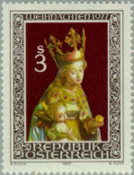 Österreich Austria - 1393 - 1977 Navidad -escultura De La Virgen Y El Niño En  - Andere & Zonder Classificatie