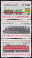 Österreich Austria 1389/91 1977 140º Aniv. Del Ferrocarril Austriaco MNH - Sonstige & Ohne Zuordnung