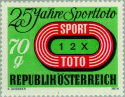 Österreich Austria - 1299 - 1974 25º Aniv. Del Concurso De Juegos Sport Toto L - Otros & Sin Clasificación