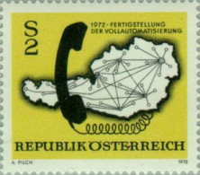 Österreich Austria - 1235 - 1972 Automatización De La Red Telefónica Lujo - Otros & Sin Clasificación