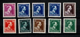 1936-1957 641/646* Lotje Leopold III Open Kraag - 1936-1957 Open Kraag