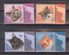 Label Transnistria 2024  Cat Breeds Cats 4v**MNH  Imperforated - Vignettes De Fantaisie