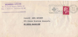 YT 1536B PARIS 119 27/10/1969 FAG UTILISEZ LES TIMBRES POSTE A SURTAXE ( Lot 312 ) - Tariffe Postali