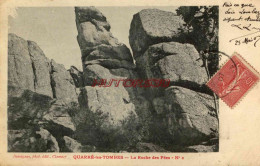 CPA QUARRE LES TOMBES - LA ROCHE DES FEES - Quarre Les Tombes