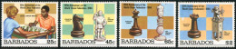 AJZ2  Barbados  Nº 600/03  1984 Ajedrez  MNH - Barbades (1966-...)