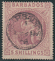 BARBADOS 25 / SG 64 1873 Britania MH - Barbades (1966-...)