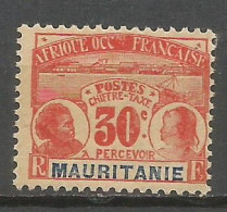 MAURITANIA COLONIA FRANCESA TAXE IMPUESTOS YVERT NUM. 13 NUEVO SIN GOMA - Unused Stamps