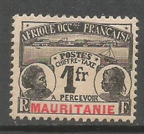 MAURITANIA COLONIA FRANCESA TAXE IMPUESTOS YVERT NUM. 16 NUEVO SIN GOMA - Unused Stamps