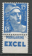 TYPE MARIANNE DE GANDON Type L N° 886 PUB EXCEL OBL / Used - Used Stamps