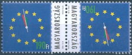 C5717 Hungary Organization EU Clock Téte-beche MNH - Instituciones Europeas