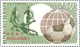 NIGER - Coupe Du Monde De La FIFA 1974 - Allemagne - Surimprimé En Rouge : "R.F.A. 2 / HOLLANDE 1" - 1974 – Allemagne Fédérale
