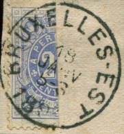 COB N° : TX   2 (o) ½ Vertic/Bruxelles-Est T0 - Postzegels
