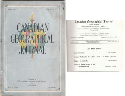 Canadian Geographical 1932 Charlottetown Etienne Brule Great Lakes Bagpipe Jamaica Add Mc Laughlin Buick Zeiss Chrysler - Aardrijkskunde